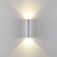 Deko-Light CAN wall light, white, 2-bulb, height 22 cm, metal, GU10