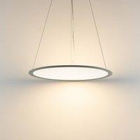 Deko-Light LED hanging light PANEL, grey, 63 cm, metal, CCT, dimmable, 50 W