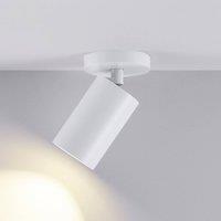 Deko-Light CAN TILT downlight, white, 8 cm, 1-bulb, metal, GU10