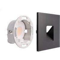 Deko-Light LED recessed wall lamp SET Alwaid black 8 x 8 cm Level 2,700K