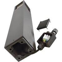 Deko-Light Path light Facado II, height 65 cm, grey/smoke, 11 x 11 cm IP65