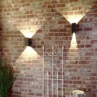 Deko-Light LED outdoor wall lamp Arcturus, width 8 cm, graphite 2-bulb. IP54