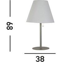 Searchlight Solar-powered LED table lamp Venice I, IP44, white/silver