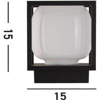 Searchlight LED outdoor wall light Athens, IP54, black, metal