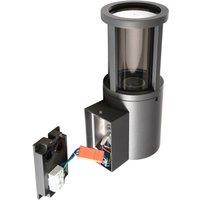 Deko-Light Facado II outdoor wall lamp, grey/smoke grey 11 cm IP65 metal