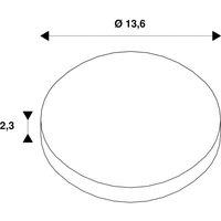 SLV Dekoring Light Eye 150, matt black, 14 cm, metal