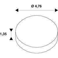 SLV Noblo decorative ring, black, 5 cm, plastic