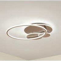 Lucande Circulo LED ceiling light, coffee brown, CCT, dimmable