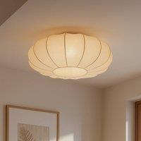 Lindby Helin ceiling light, beige, 60 cm, textile, 3 x E27