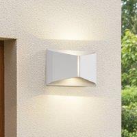 Lindby LED outdoor wall light Anlira, white, up & down, IP65