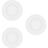 EGLO connect Smart LED recessed light Fueva-Z, white, set of 3