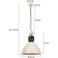 Steinhauer Frisk pendant light, cream, metal, E27
