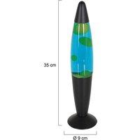 Steinhauer Lava lamp Volcan 3116, black, green-blue liquid, E14