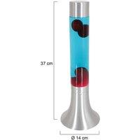 Steinhauer Lava lamp Volcan 3117, steel, liquid clear/red, E14