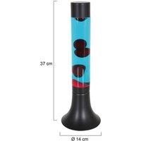 Steinhauer Lava lamp Volcan 3117, black, clear/red liquid, E14
