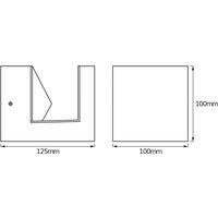 OSRAM LED outdoor wall lamp ENDURA STYLE pyramid stainless steel IP44