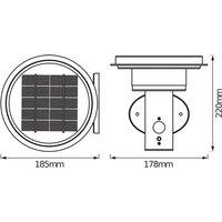 OSRAM LED wall lamp ENDURA STYLE SOLAR DOUBLE CIRCLE black