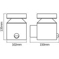 OSRAM LED outdoor wall lamp ENDURA STYLE CYLINDER, steel