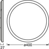 OSRAM ORBIS ULTRA SLIM LED ceiling lamp, white, 40 cm, dimmable