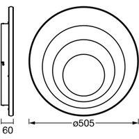 OSRAM LED ceiling lamp ORBIS SPIRAL ROUND 52 cm white up/down
