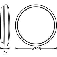 OSRAM ORBIS LONDON LED ceiling light, white, 40 cm, metal