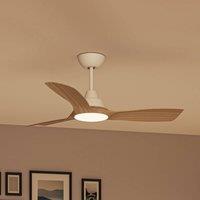 Philips LED fan Olas, 106 cm, brown/white, quiet