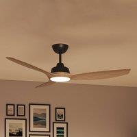 Philips LED fan Olas, 132 cm, brown/black, quiet
