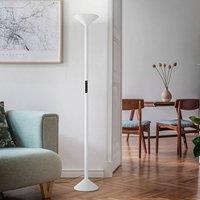 Fabas Luce Tratto LED floor lamp, white, metal, CCT, dimmable