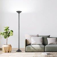 Fabas Luce LED floor lamp Tratto, anthracite, metal, CCT, dimmable
