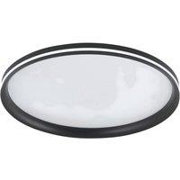 Fabas Luce Isy LED ceiling lamp, black, 55 cm, metal, CCT, dimmable
