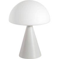 Fabas Luce LED table lamp Blip, white, glass, CCT, touch dimmer