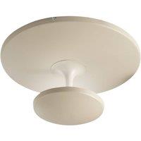 Fabas Luce Conrad LED ceiling lamp, sand-coloured, 50 cm, metal, dimmable