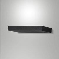Fabas Luce Guia LED wall light, black, metal, 24 cm wide