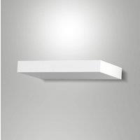 Fabas Luce Guia LED wall light, white, metal, 24 cm wide