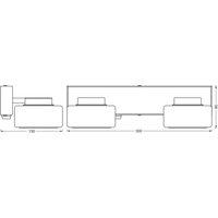 OSRAM ORBIS FLAME LED wall light, chrome, 2-bulb, CCT, IP44