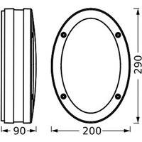 OSRAM ENDURA CLASSIC ORBI outdoor wall light, dark grey, IP65