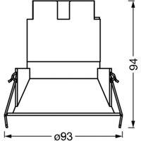OSRAM LED recessed spotlight TWIST, white/white, 840, 9.3 cm, metal