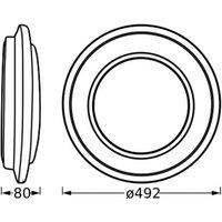 OSRAM ORBIS BERLIN LED ceiling lamp, black, 49 cm, metal