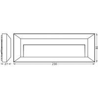 OSRAM LED outdoor wall lamp ENDURA STYLE IVAN, dark grey, IP65