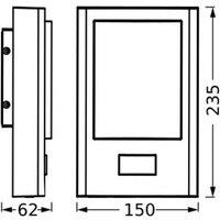 OSRAM LED sensor outdoor wall lamp ENDURA STYLE ENTRANCE graphite