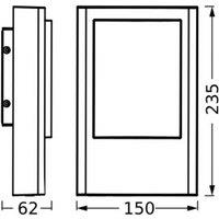 OSRAM LED outdoor wall lamp ENDURA STYLE ENTRANCE, graphite, IP44