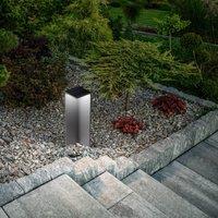 Fabas Luce LED solar path light Fold, dark grey, motion detector, IP54