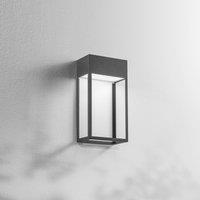 Fabas Luce LED outdoor wall light Edo, dark grey, metal, 30 cm, IP65