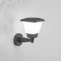 Fabas Luce Lena outdoor wall light, dark grey, metal, E27, 27 cm, IP54