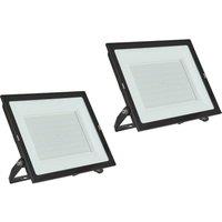 Prios LED outdoor spotlight Maikel, 200 W, metal, set of 2
