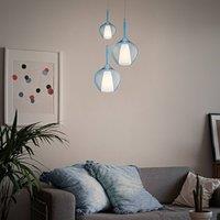Ideallux Ideal Lux Kalique 1 hanging light, blue, 18 cm, plastic