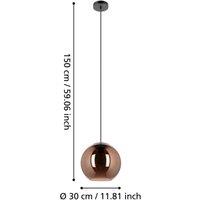 EGLO Stars Of Light Cordoba pendant light, 1-bulb, copper-coloured