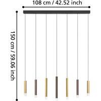 EGLO Stars Of Light LED pendant light Estanterios, 7-bulb long