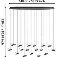 EGLO Stars Of Light LED hanging light Paratebueno black 17-fl