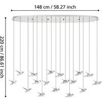 EGLO Stars Of Light LED hanging light Paratebueno chrome 17-fl.